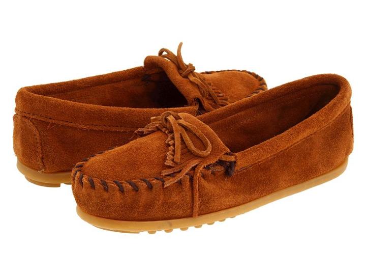 Minnetonka Kids Kilty Suede Moc