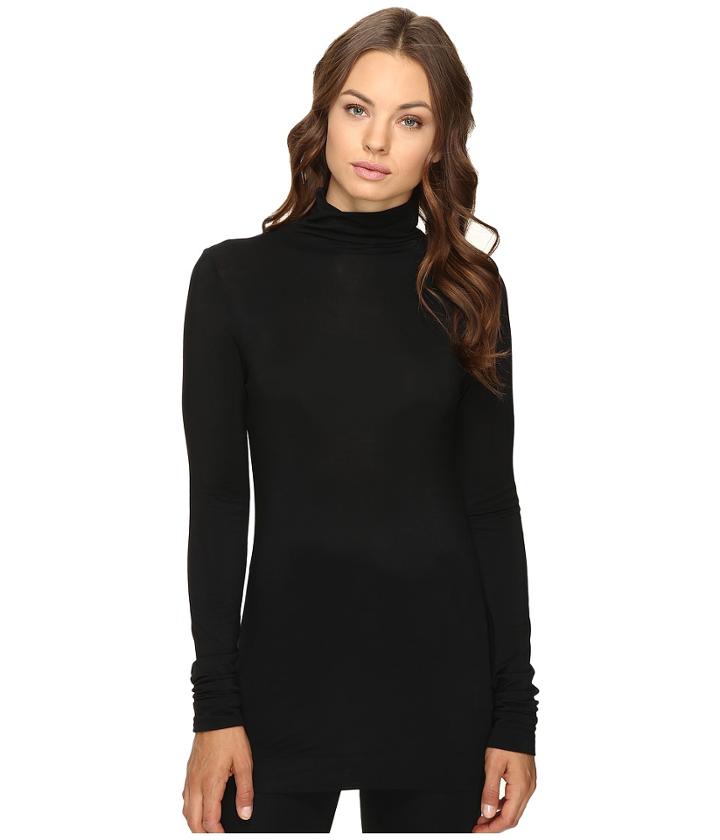 Heather - Long Sleeve Mock Neck Tee