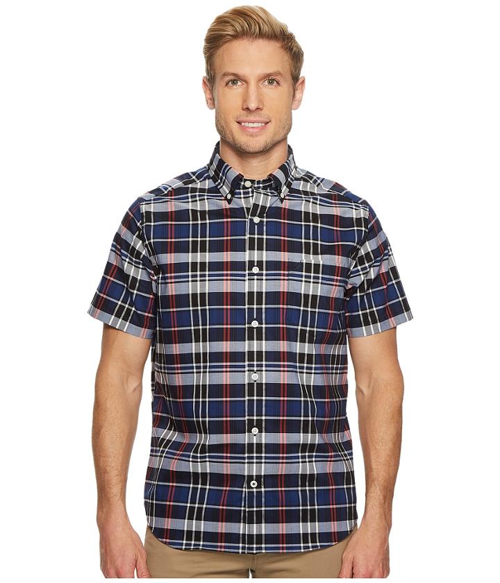 Nautica - Wear To Work Short Sleeve Plaid Shirt