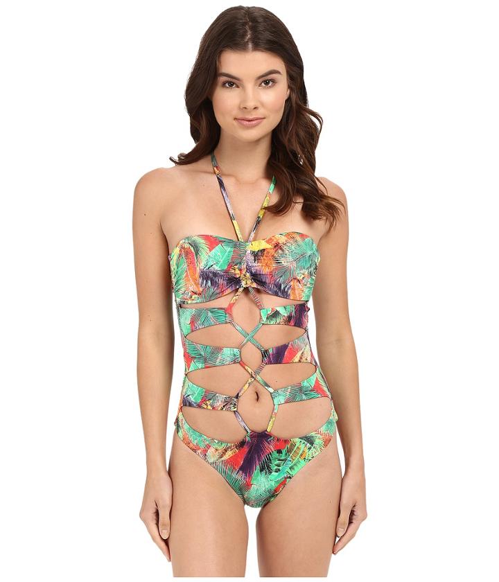Red Carter - Front Cut Out One-piece Cali Cut