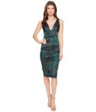 Nicole Miller - Stroked Lurex Tuck Dress