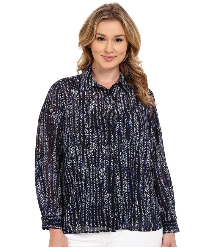 Michael Michael Kors - Plus Size Burnell Hi-lo Button Down