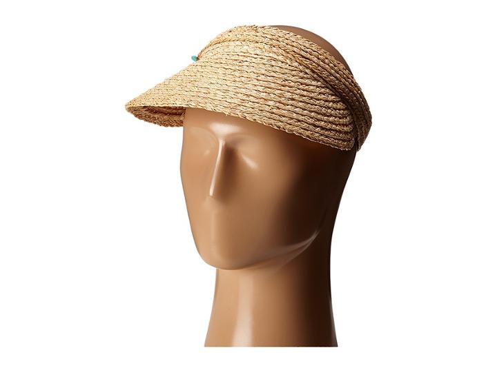 San Diego Hat Company - Rhv1503 Raffia Visor With Turqoise Trim