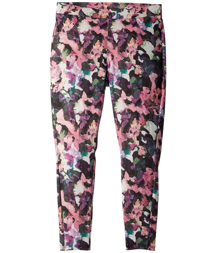 Hue - Painterly Denim Curvy Leggings