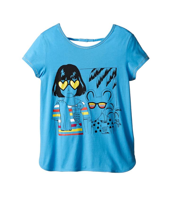 Little Marc Jacobs - Jersey Tee Shirt With Sunglasses Mouse Print