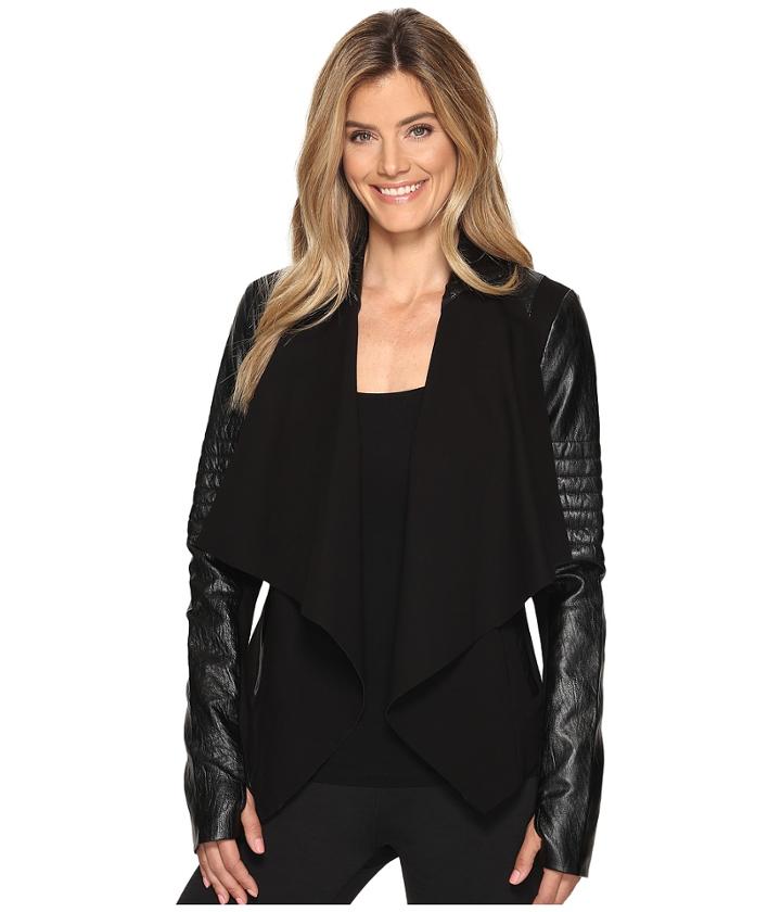 Blanc Noir - Drape Front Jacket