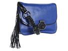 Rafe New York - Angela Ring Lizard Flap Clutch (Blue) - Bags and Luggage
