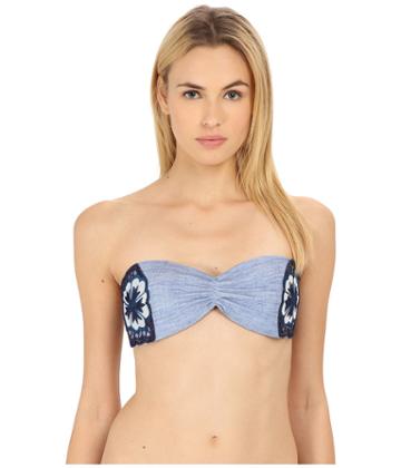 Agua De Coco By Liana Thomaz - Embroided Padded Bandeau Top