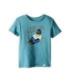 Lucky Brand Kids - Fleck Heathered Tee W/ Lucky Bear Screen Print