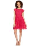 Jessica Simpson - Lace Fit And Flare Dress Js7a9597