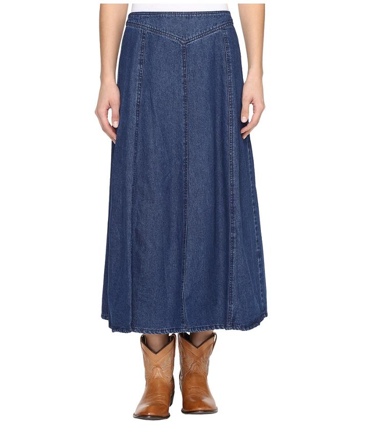 Roper - 0717 7.5 Indigo Stretch Denim Skirt
