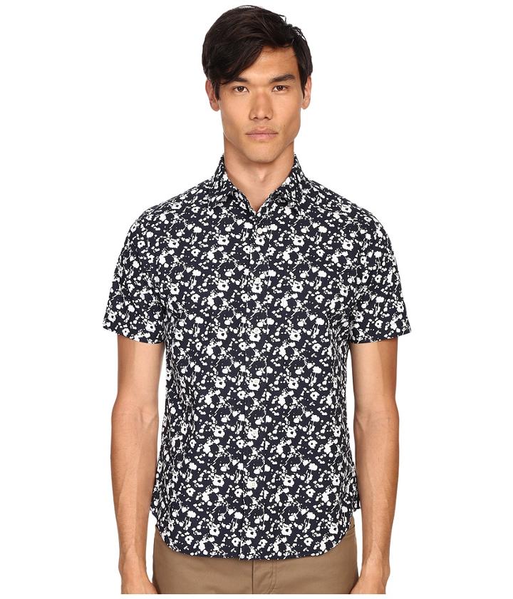 Jack Spade - Clift Short Sleeve Splatter Print Shirt