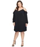 Michael Michael Kors - Plus Size Cold Shoulder Chain Strap Dress