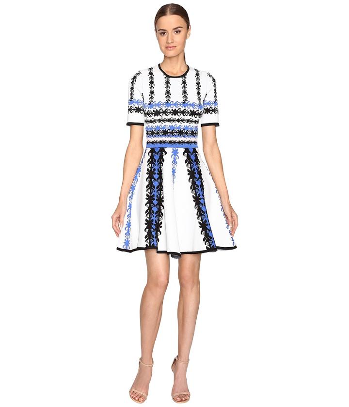Yigal Azrouel - Jacquard Knit Fit And Flare Dress