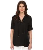 Calvin Klein - Lace Up Roll Sleeve