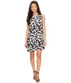 Vince Camuto Specialty Size - Petite Sleeveless Elegant Blossom Invert Pleat Dress