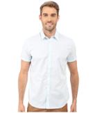 Calvin Klein - Short Sleeve Yarn-dye Horizontal Dobby Stripe Woven