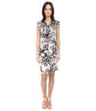 Just Cavalli - Opticoral Print Jersey Cap Sleeve Dress