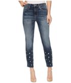 Mavi Jeans - Tess High-rise Ankle Super Skinny In Shaded Eyelet