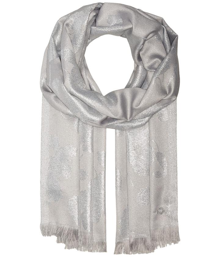 Calvin Klein - Lurex Floral Pattern Pashmina