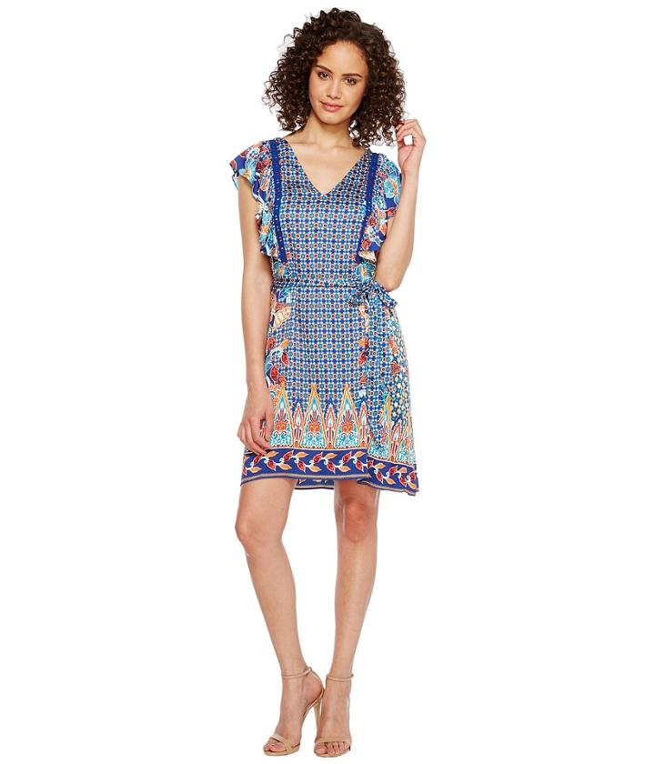 Hale Bob - Sunshine Daze Stretch Rayon Satin Woven Dress