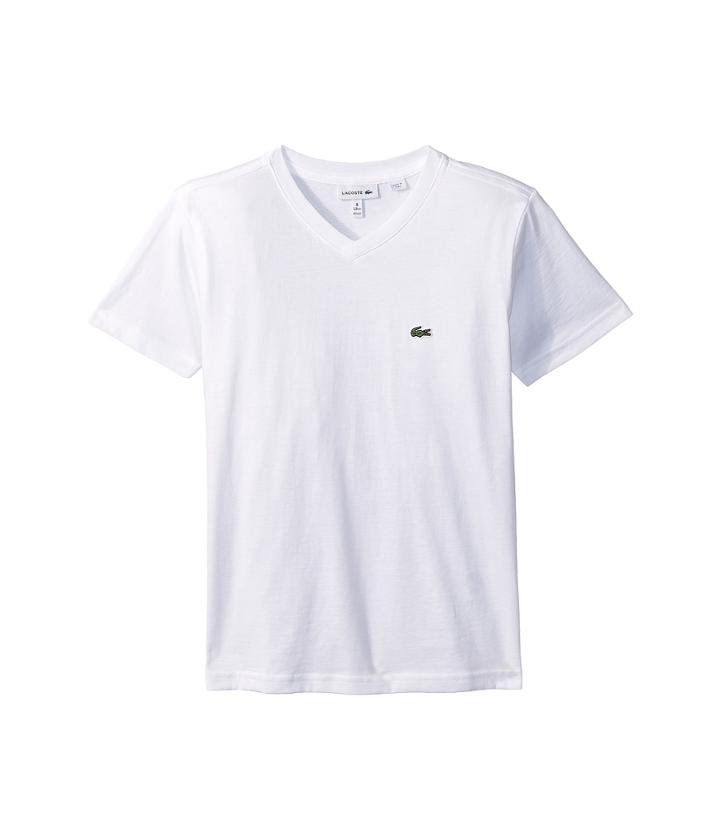 Lacoste Kids - Short Sleeve V-neck Tee