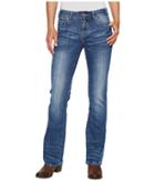Rock And Roll Cowgirl - Mid-rise Bootcut In Medium Vintage W1-2350