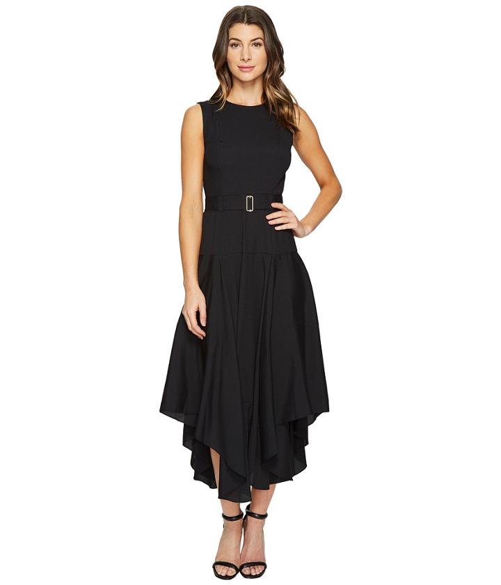 Calvin Klein - Belted Handkerchief Dress