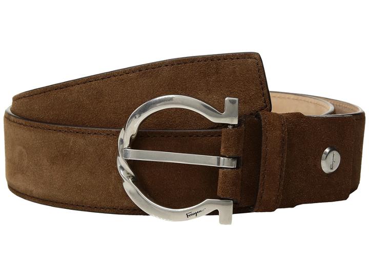 Salvatore Ferragamo - Twisted Metal Buckle Belt - 679763