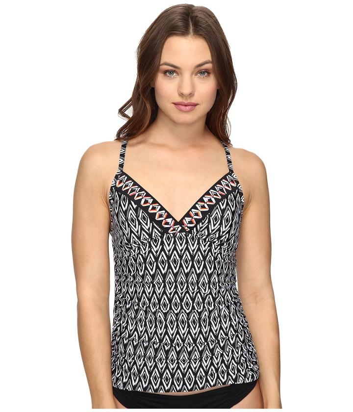 Jantzen - Diamond Daze V-neck Tankini Top