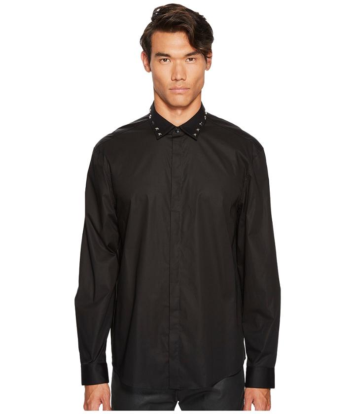 Versace Collection - Metallic X Applique Button Down