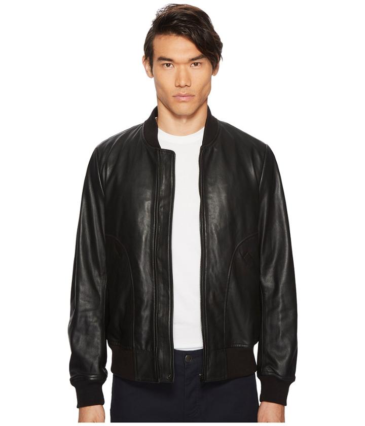 Paul Smith - Leather Bomber Jacket