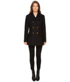 Kate Spade New York - Wool Twill Double-breasted Bow Back Peacoat
