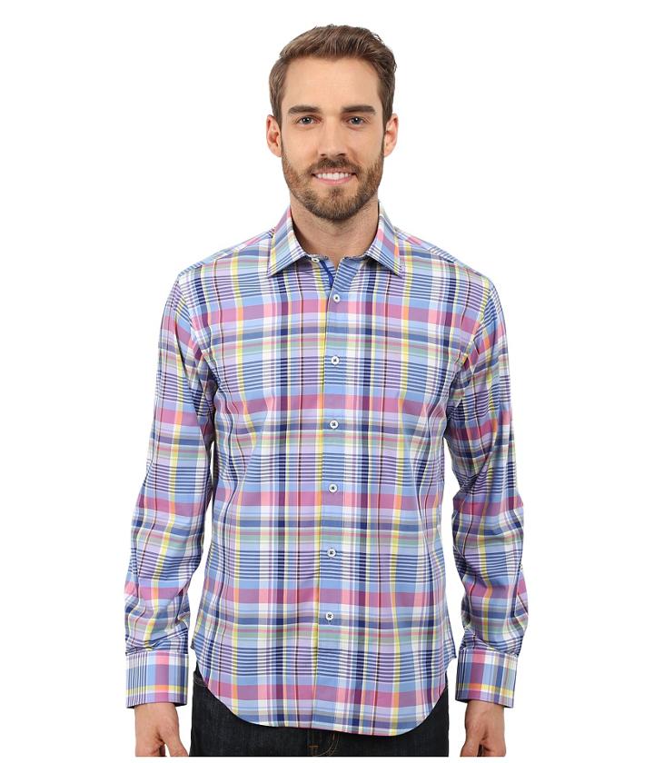 Bugatchi - Pronto Shaped Long Sleeve Woven Shirt