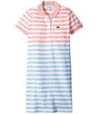 Lacoste Kids - Short Sleeve Striped Polo Dress