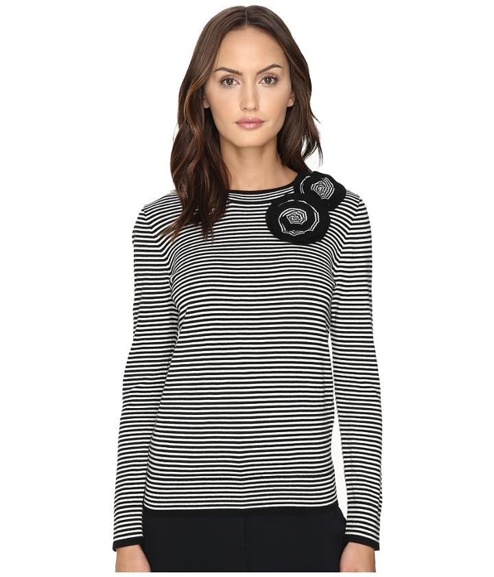 Kate Spade New York - Rosette Stripe Sweater