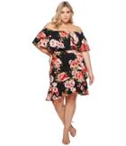 Kari Lyn - Plus Size Ivy Off The Shoulder Floral Dress