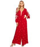 Free People - Embroidered V Jumpsuit