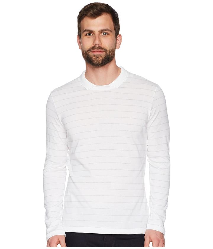 Eleventy - Long Sleeve Johnny Collar Polo