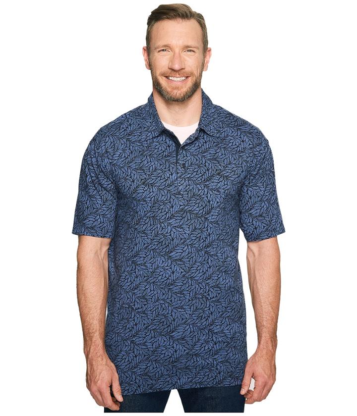 Nautica Big & Tall - Big Tall Leaves Print Polo Knits