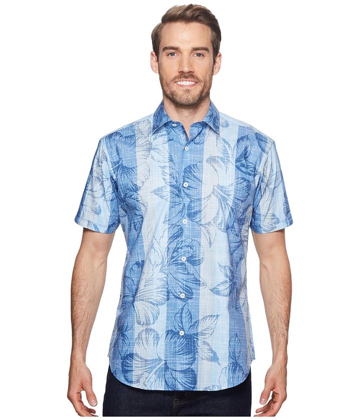 Bugatchi - Shaped Fit Short Sleeve Woven Shirt