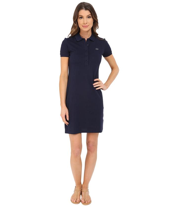 Lacoste - Short Sleeve Pique Polo Dress