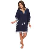 Tommy Bahama - Crinkle Embroidered Tunic Cover-up