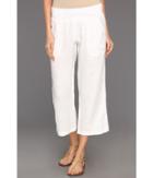 Allen Allen - Crop Linen Pant Rib Waist