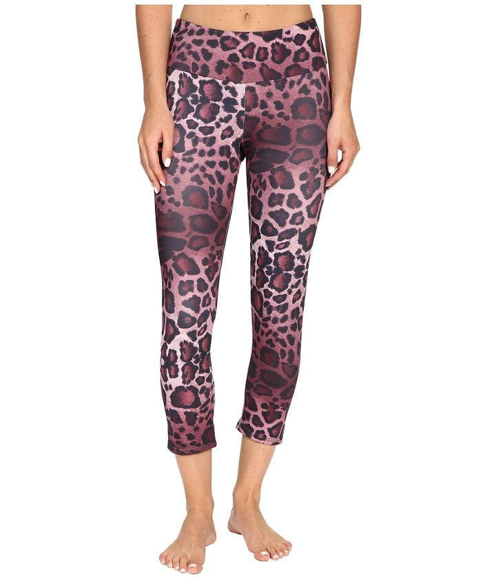 Onzie - Purple Cheetah Capri Leggings