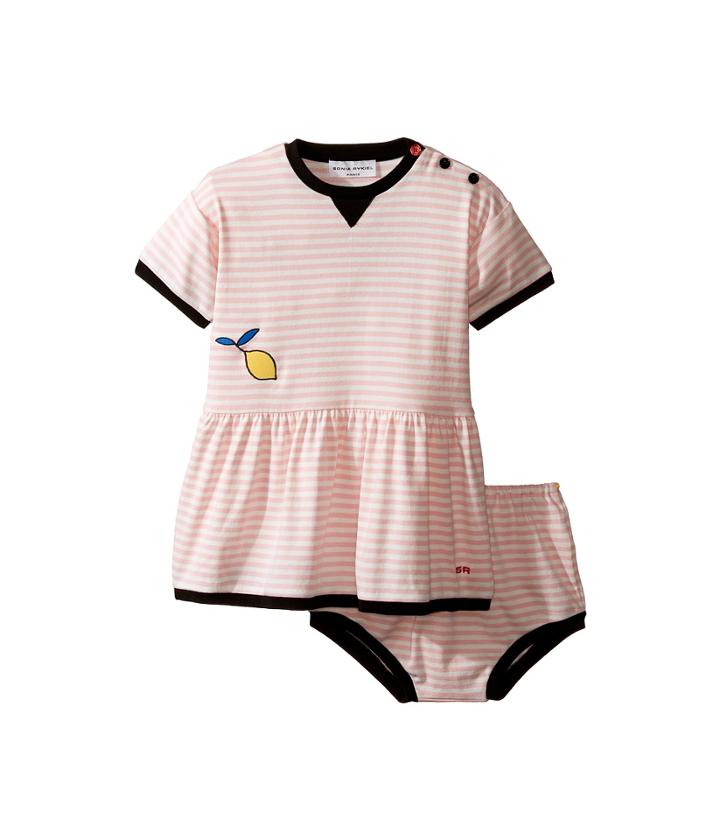 Sonia Rykiel Kids - Short Sleeve Striped Dress W/ Matching Diaper Cover