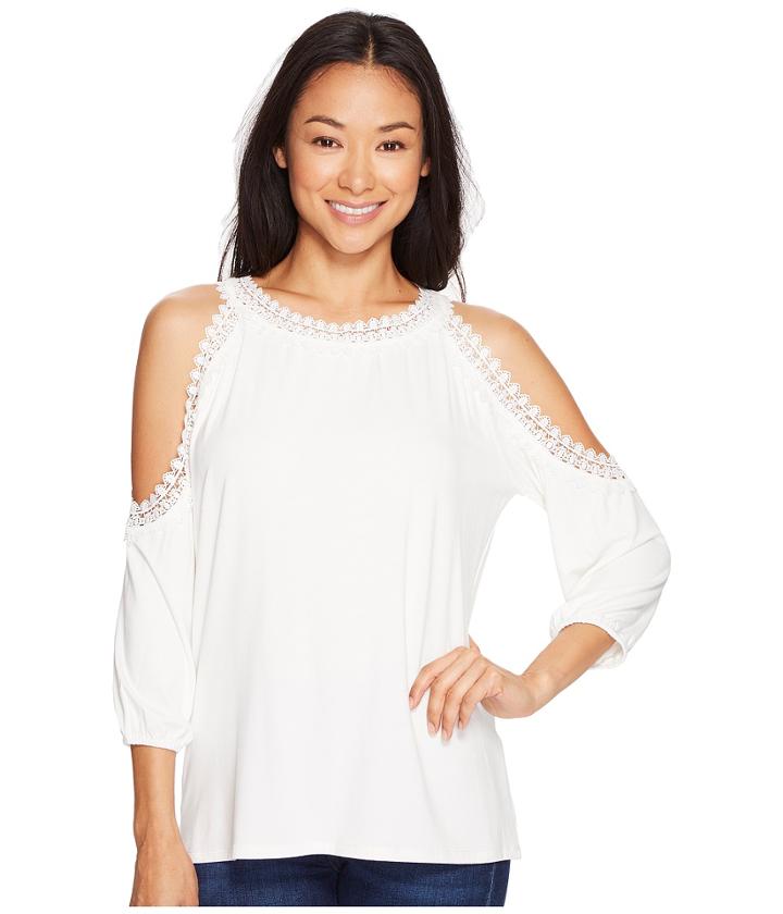 Ivanka Trump - Cold Shoulder Rayon Span Top