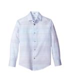 Calvin Klein Kids - Varigated Stripe Phantom Check Long Sleeve Shirt