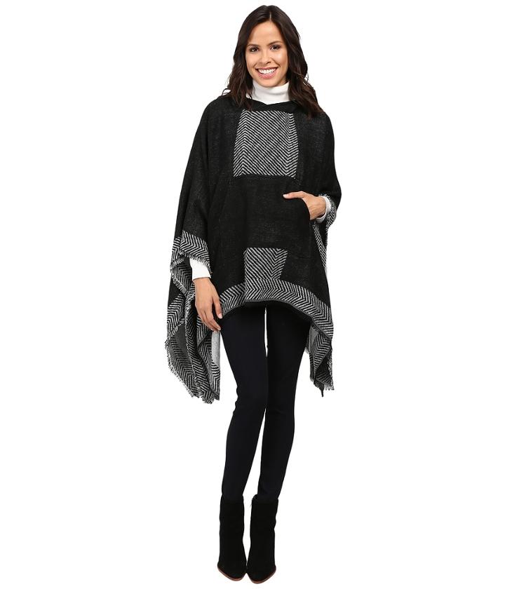 Vince Camuto - Border Poncho W/ Center Pocket