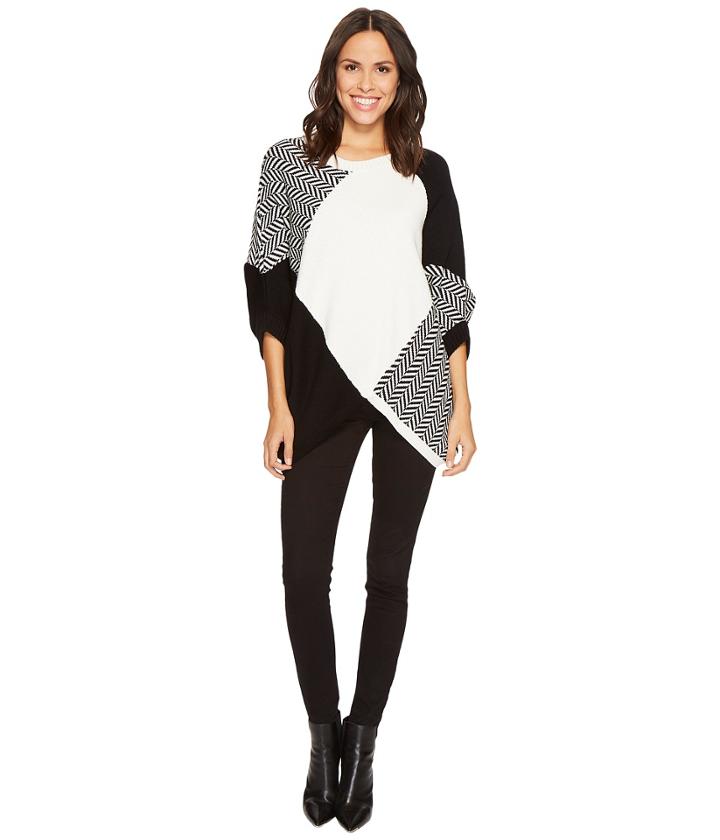 Tribal - Crew Neck Cape Sweater